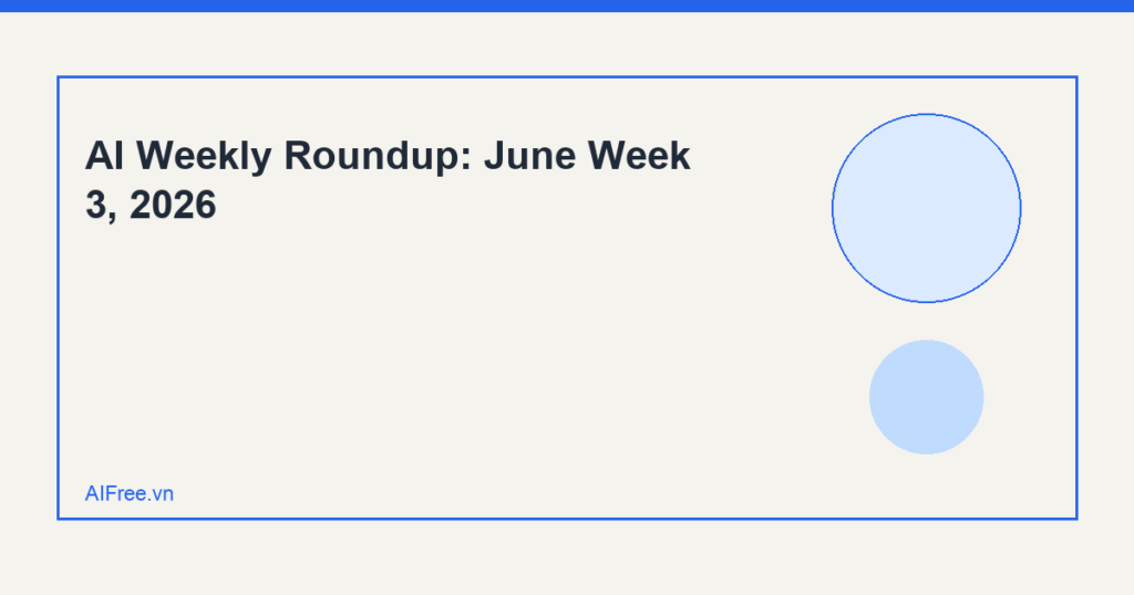 AI Weekly Roundup: June Week 3, 2026 — AIFree.vn AI illustration